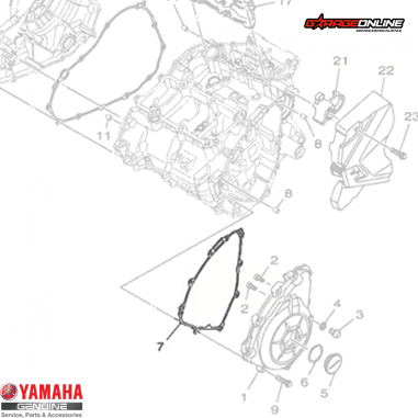 EMPAQUETADURA ESTATOR YAMAHA YZF R3 -...