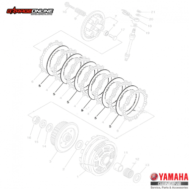 SEPARADORES DE EMBRAGUE YAMAHA MT-07...