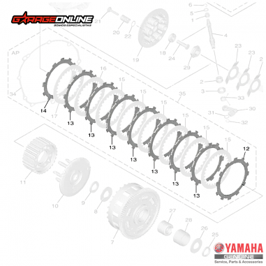 DISCOS DE EMBRAGUE YAMAHA YZF-R6...