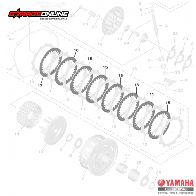 SEPARADORES DE EMBRAGUE YAMAHA YZF-R6...