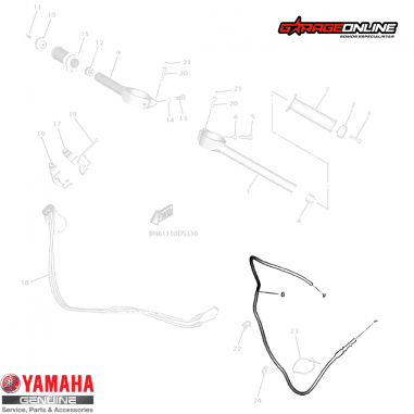 PIOLA DE EMBRAGUE YAMAHA YZF-R6 GENUINA