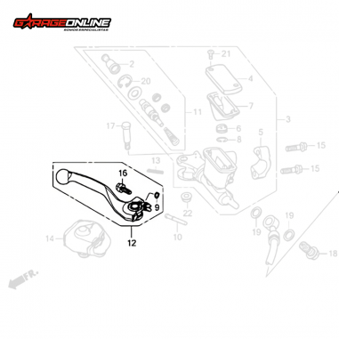 MANILLA DE FRENO HONDA CRF 250 R -...