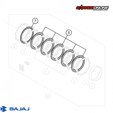 SEPARADORES DE EMBRAGUE BAJAJ DOMINAR...