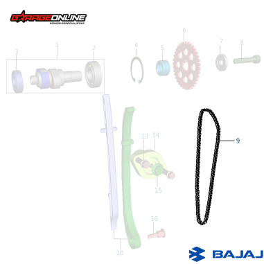 CADENA DISTRIBUCION BAJAJ NS 160 GENUINO