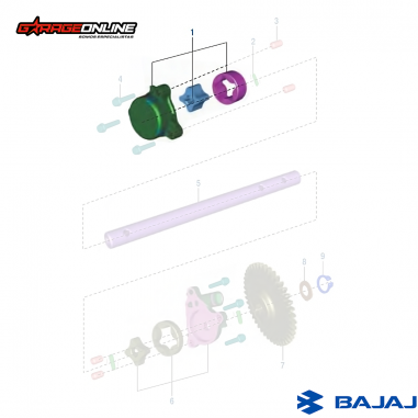 ROTOR BOMBA DE ACEITE BAJAJ DOMINAR...