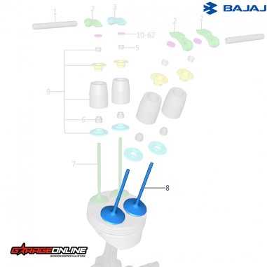 VALVULAS ADMISION BAJAJ DOMINAR 400...