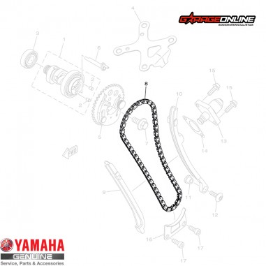 CADENA DISTRIBUCIÓN YAMAHA FZN150...
