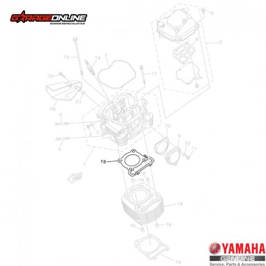 EMPAQUETADURA CULATA YAMAHA FZN150...