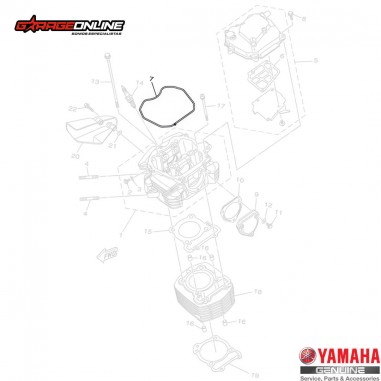 EMPAQUE TAPA VALVULA YAMAHA FZN150...