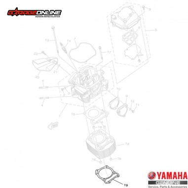 EMPAQUETADURA CILINDRO YAMAHA FZN150...