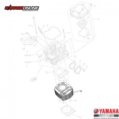 CILINDRO STD YAMAHA FZN150 2.0 FZN150...
