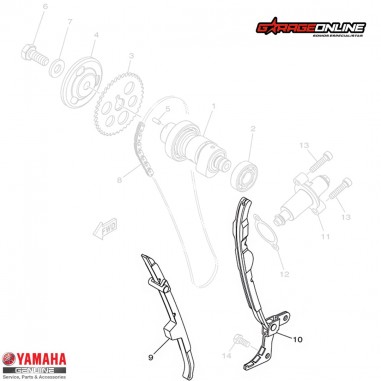 GUIAS CADENA DISTRIBUCIÓN YAMAHA FZ25...