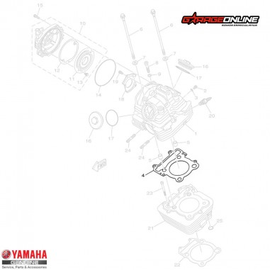EMPAQUETADURA CULATA YAMAHA FZ25 GENUINO