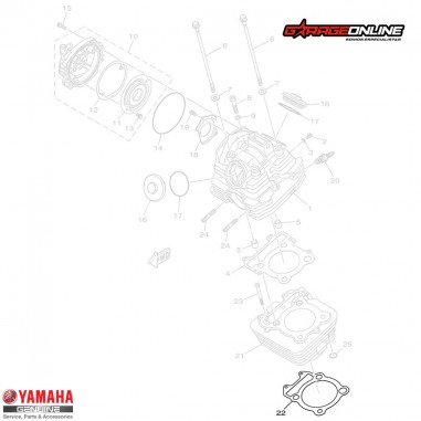 EMPAQUETADURA CILINDRO YAMAHA FZ25...