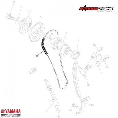 CADENA DISTRIBUCIÓN YAMAHA FZ25...