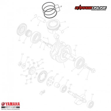 ANILLOS STANDARD (X1) YAMAHA FZ25...
