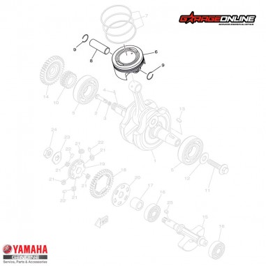 KIT PISTON STANDARD (X1) YAMAHA FZ25...