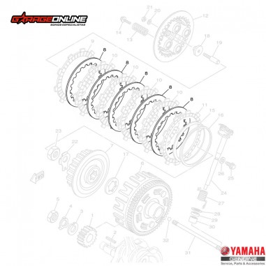 SEPARADORES EMBRAGUE YAMAHA FZ25...