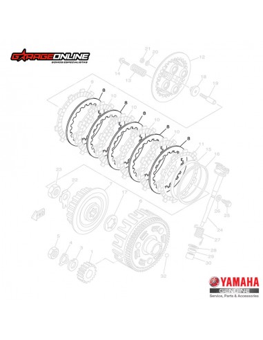 SEPARADORES EMBRAGUE YAMAHA FZ25...