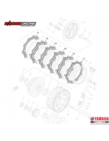 DISCOS EMBRAGUE YAMAHA FZ25 FZ25ABS...