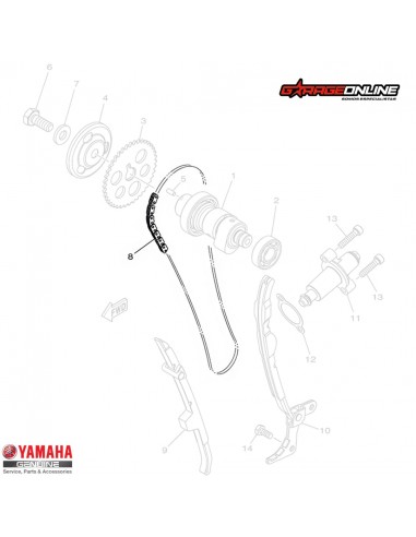 CADENA DISTRIBUCIÓN YAMAHA FZ25...