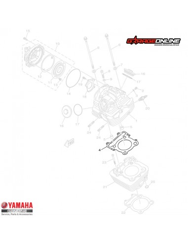 EMPAQUETADURA CULATA YAMAHA FZ25 GENUINO