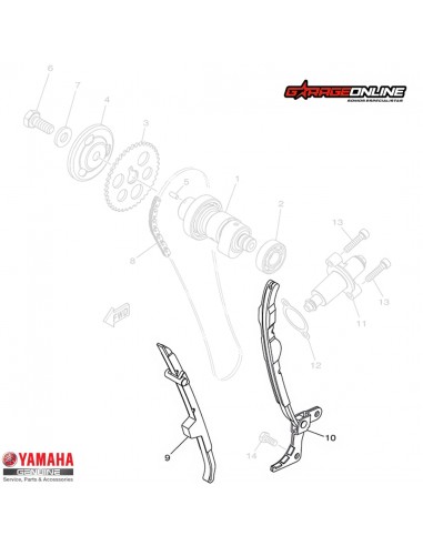 GUIAS CADENA DISTRIBUCIÓN YAMAHA FZ25...