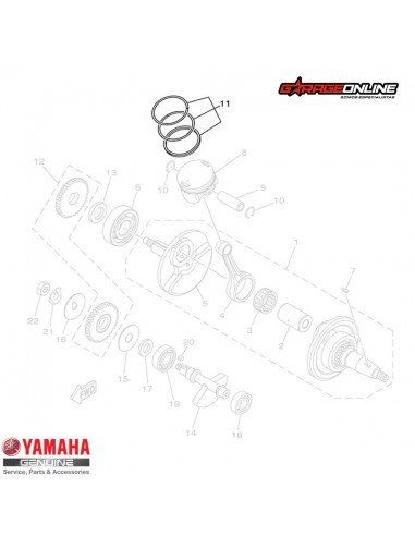 ANILLOS STD YAMAHA FZN150 2.0 FZN150...
