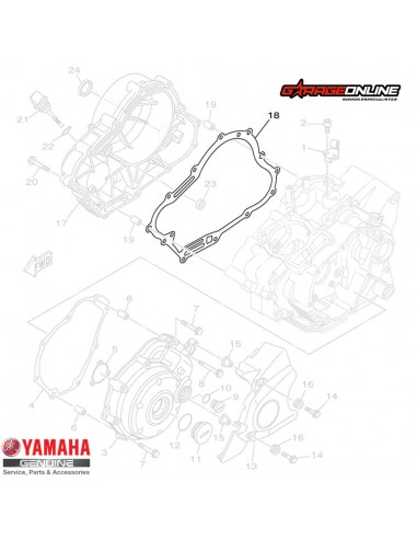 EMPAQUETADURA EMBRAGUE YAMAHA FZ16...