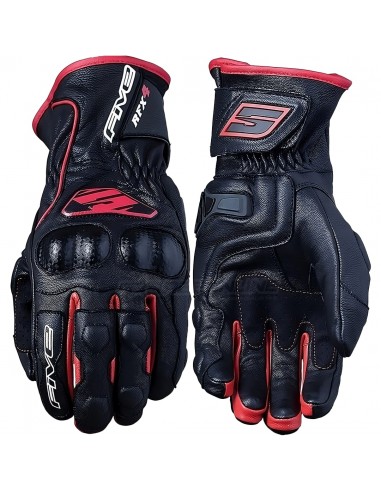 GUANTES FIVE RFX4 SPORT RACING BLACK-RED