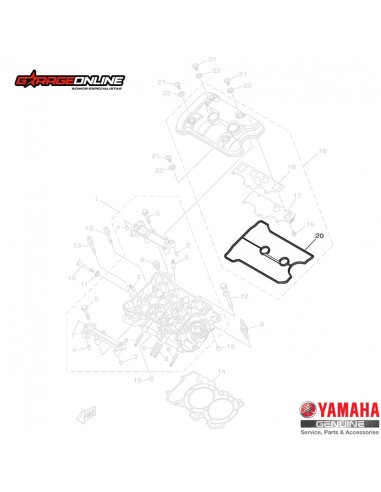 EMPAQUETADURA TAPA DE VALVULA YAMAHA...