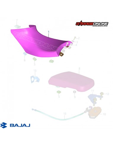 ASIENTO PILOTO BAJAJ DOMINAR 250...