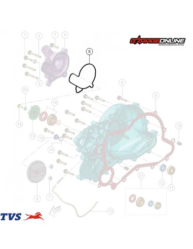 RETEN BOMBA DE AGUA TVS APACHE 310 -...