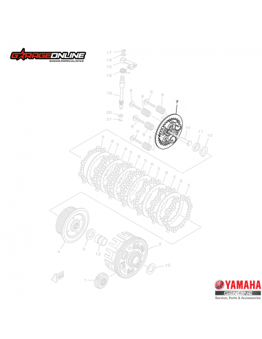 PORTA DISCOS EMBRAGUE EXTERIOR YAMAHA...