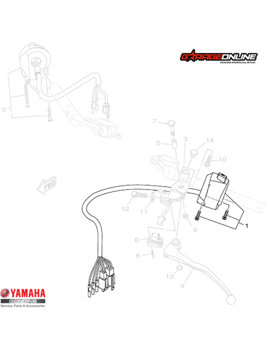 TELECOMANDO IZQUIERDO LUCES YAMAHA...