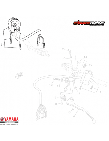TELECOMANDO DERECHO ENCENDIDO YAMAHA...
