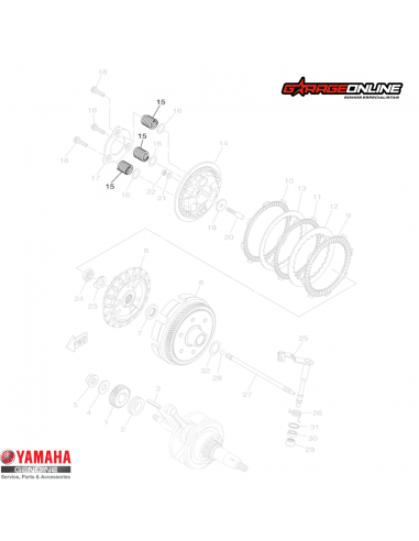 RESORTES EMBRAGUE YAMAHA YZF-R15 V3 -...