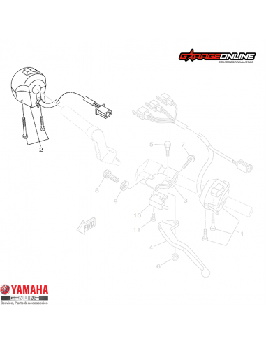 TELECOMANDO DERECHO ENCENDIDO YAMAHA...