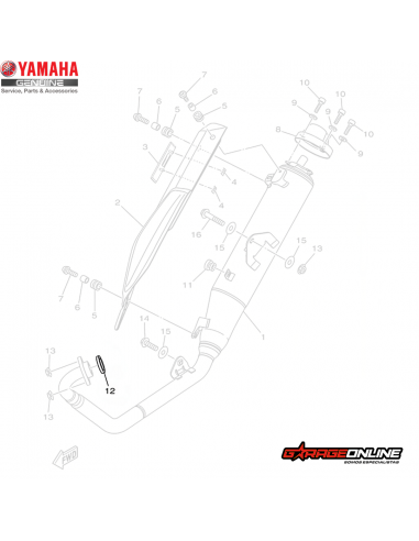 EMPAQUETADURA ESCAPE YAMAHA YZF-R15...