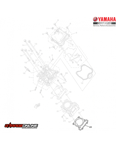 EMPAQUETADURA CILINDRO YAMAHA YZF-R15...