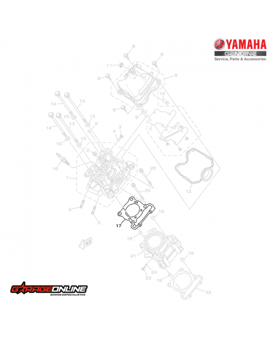 EMPAQUETADURA CULATA YAMAHA YZF-R15...