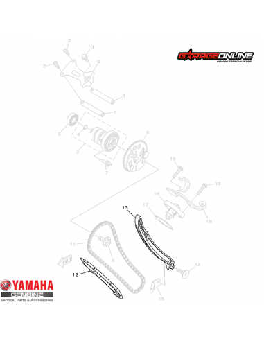 GUIAS CADENA DISTRIBUCION YAMAHA...