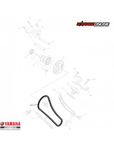 CADENA DISTRIBUCION YAMAHA YZF-R15 V3...
