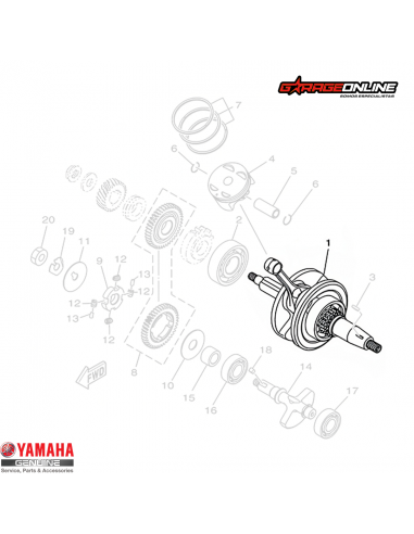 CIGUEÑAL COMPLETO YAMAHA YZF-R15 V4...
