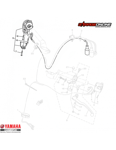 TELECOMANDO DERECHO ENCENDIDO YAMAHA...