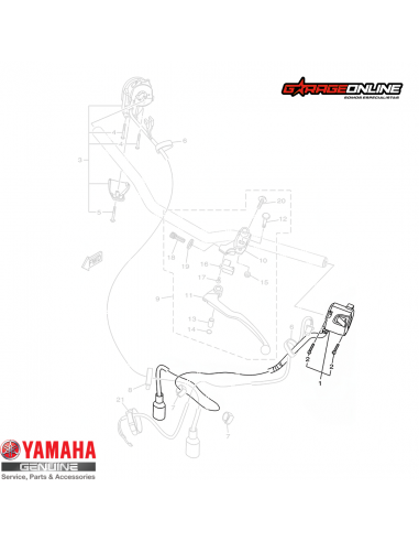 TELECOMANDO IZQUIERDO LUCES YAMAHA...