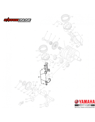 BIELA COMPLETA YAMAHA YZF R3 - YZF...