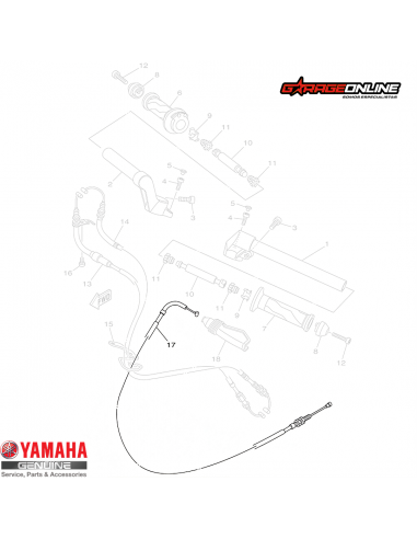 PIOLA EMBRAGUE YAMAHA YZF R15 V1-V2...