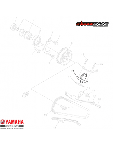 TENSOR CADENA DISTRIBUCION YAMAHA YZF...