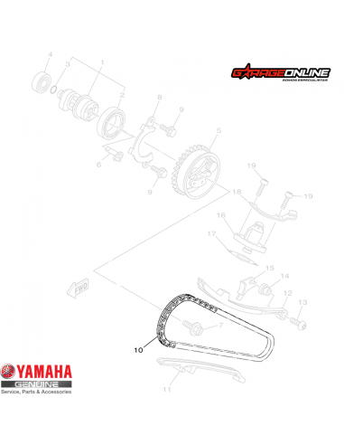 CADENA DISTRIBUCION YAMAHA YZF R15...